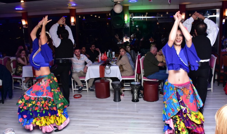 BOSPHORUS DINNER & TURKISH NIGHT SHOW CRUISE- PRIVATE CLOSE TO STAGE TABLE (NON ALCOHOL) 